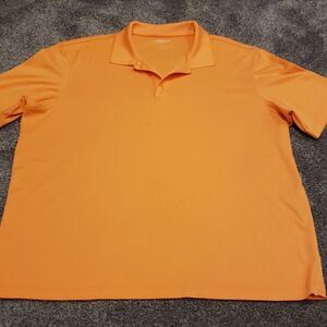 5/$25- Croft & Barrow Performance Orange Polo Tee Men's XL